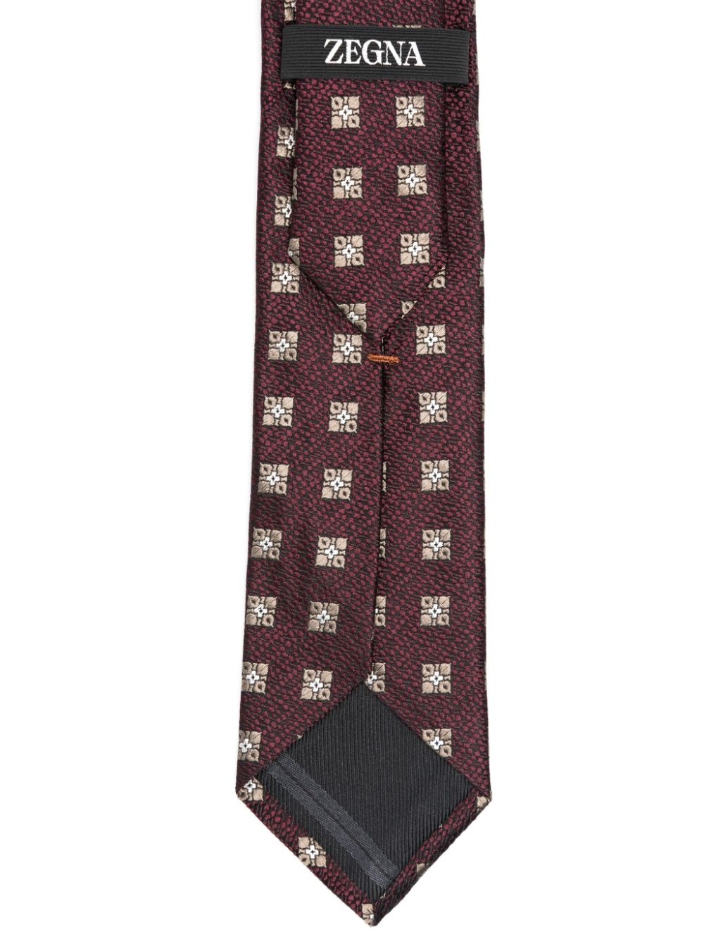 patterned-jacquard tie - 2