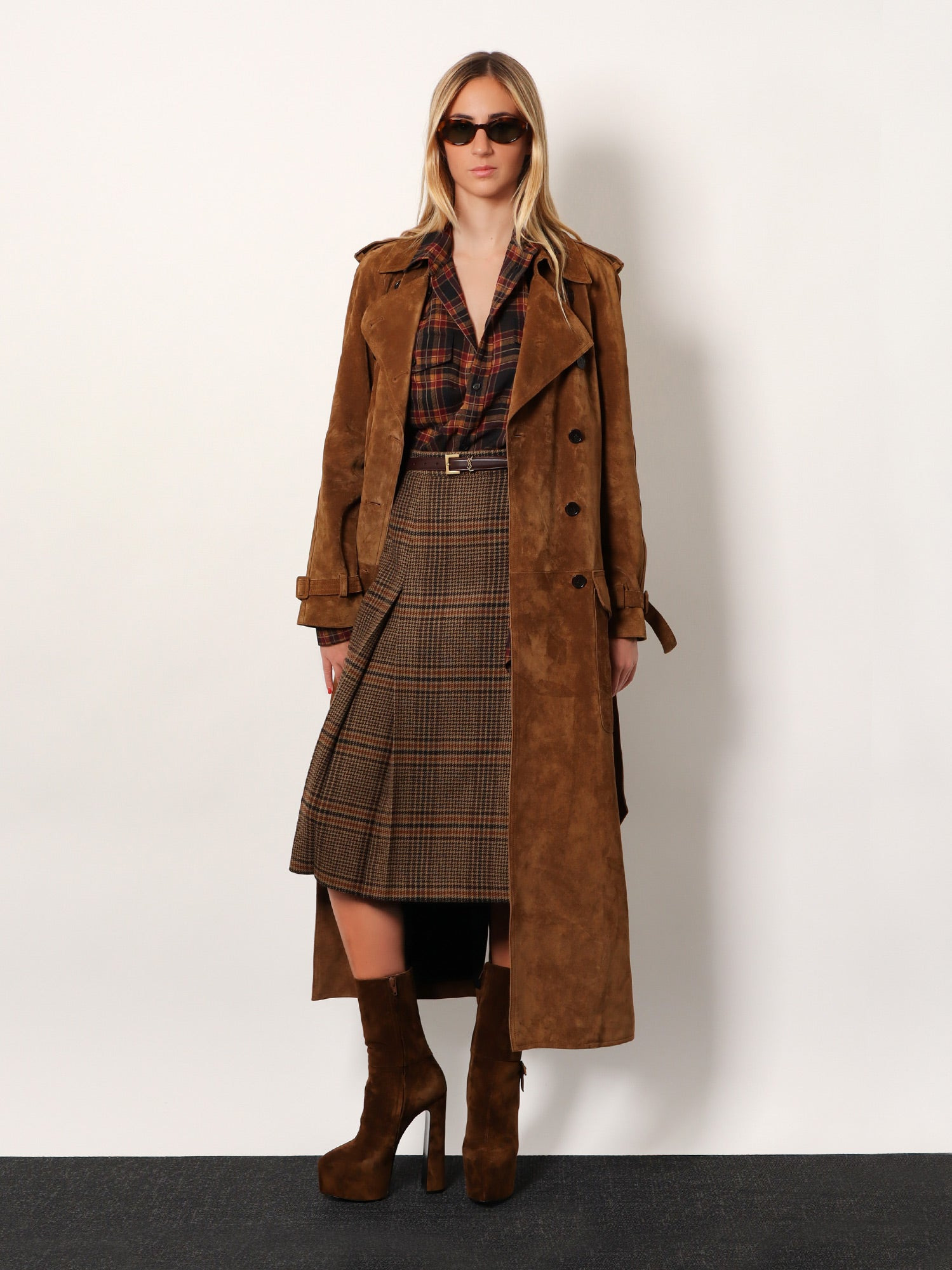 Prince Of Wales Certified Virgin Wool Skirt - 2