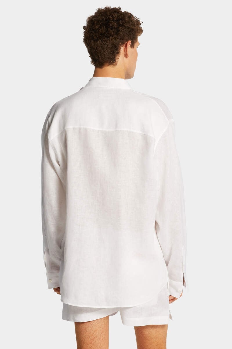 SUMMER LOVERS OVERSIZED LINEN SHIRT - 4