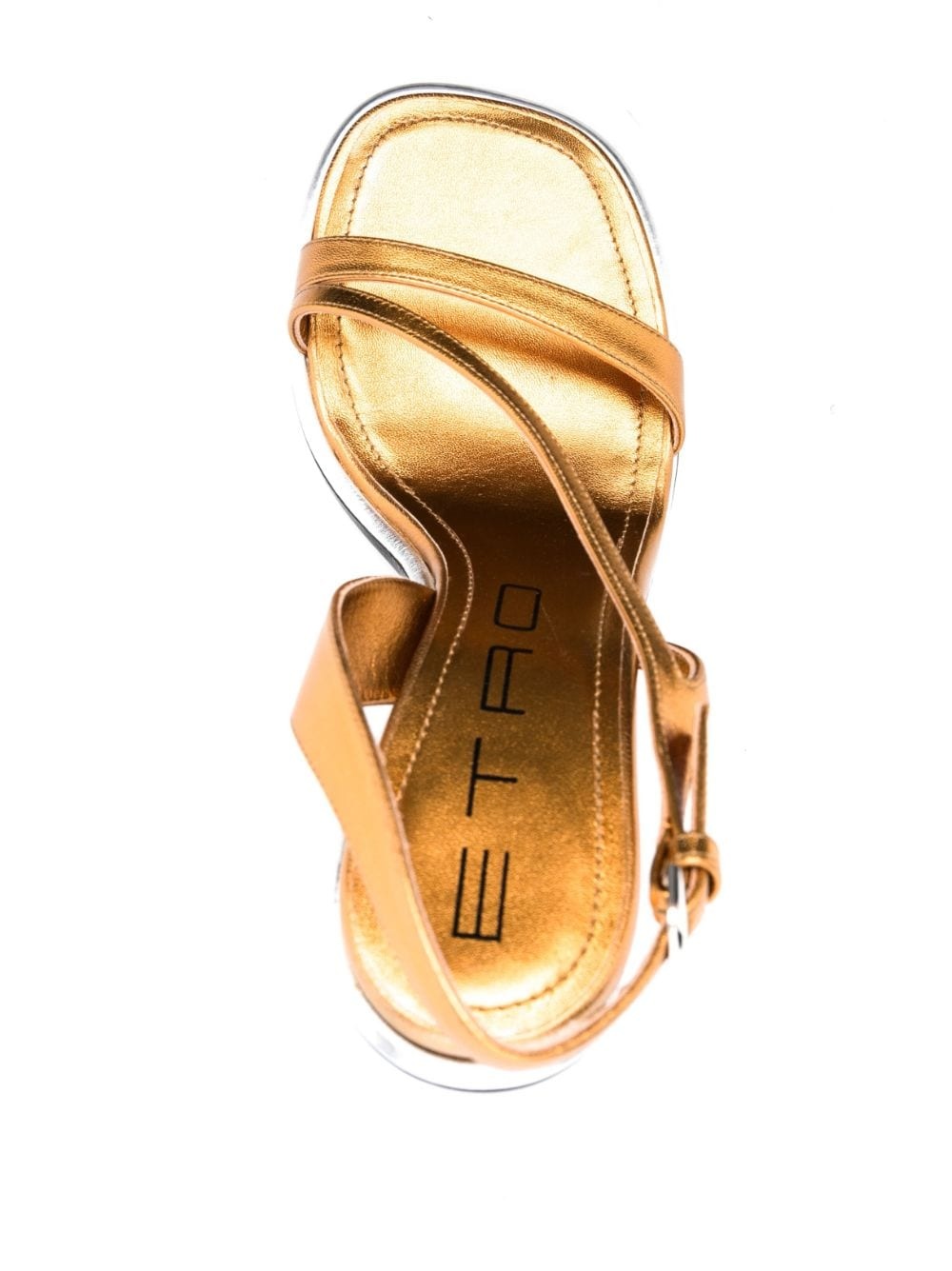120mm metallic-finish sandals - 4