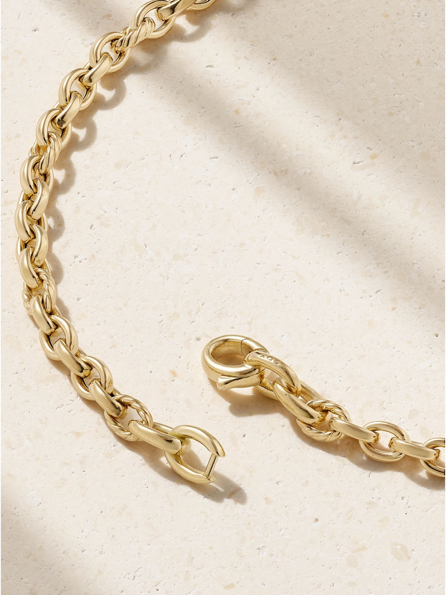 DY Mercer® 18-karat gold diamond necklace Gold - 3