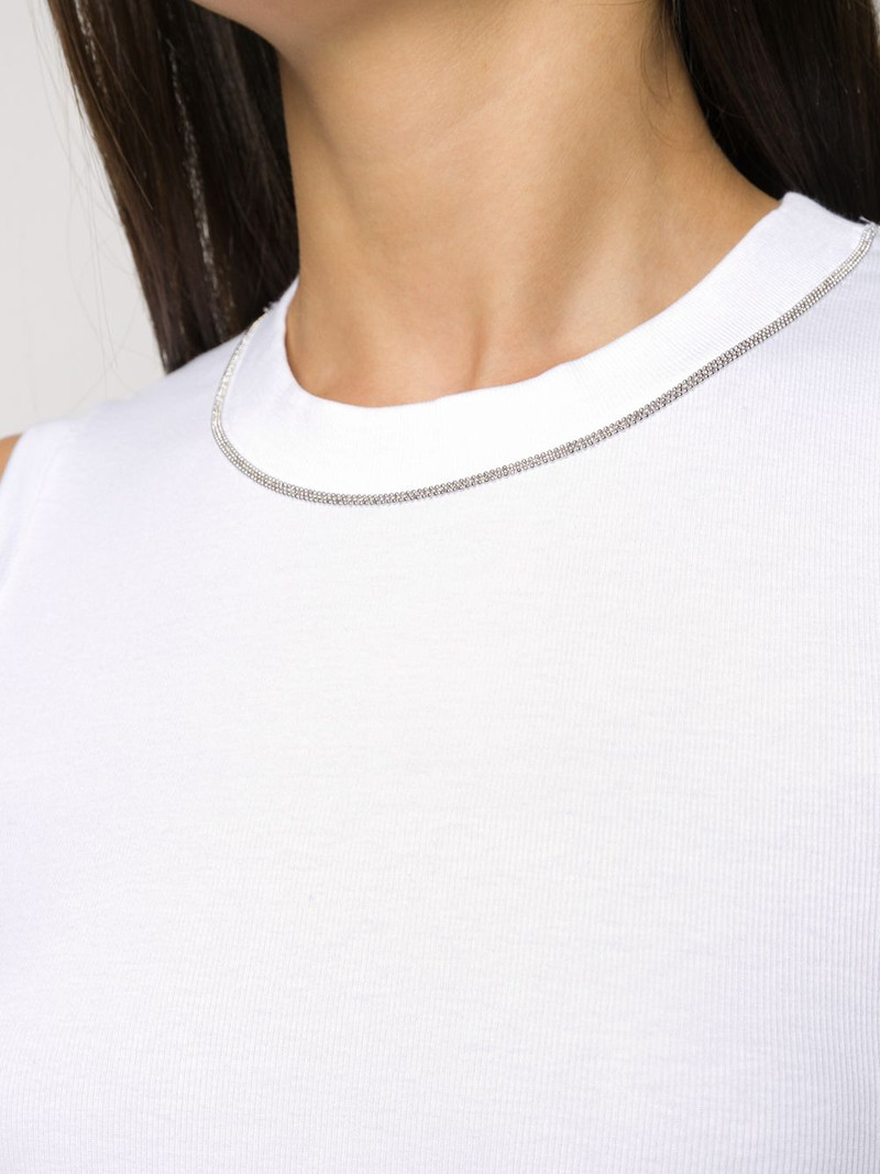 beaded-trim tank top 5