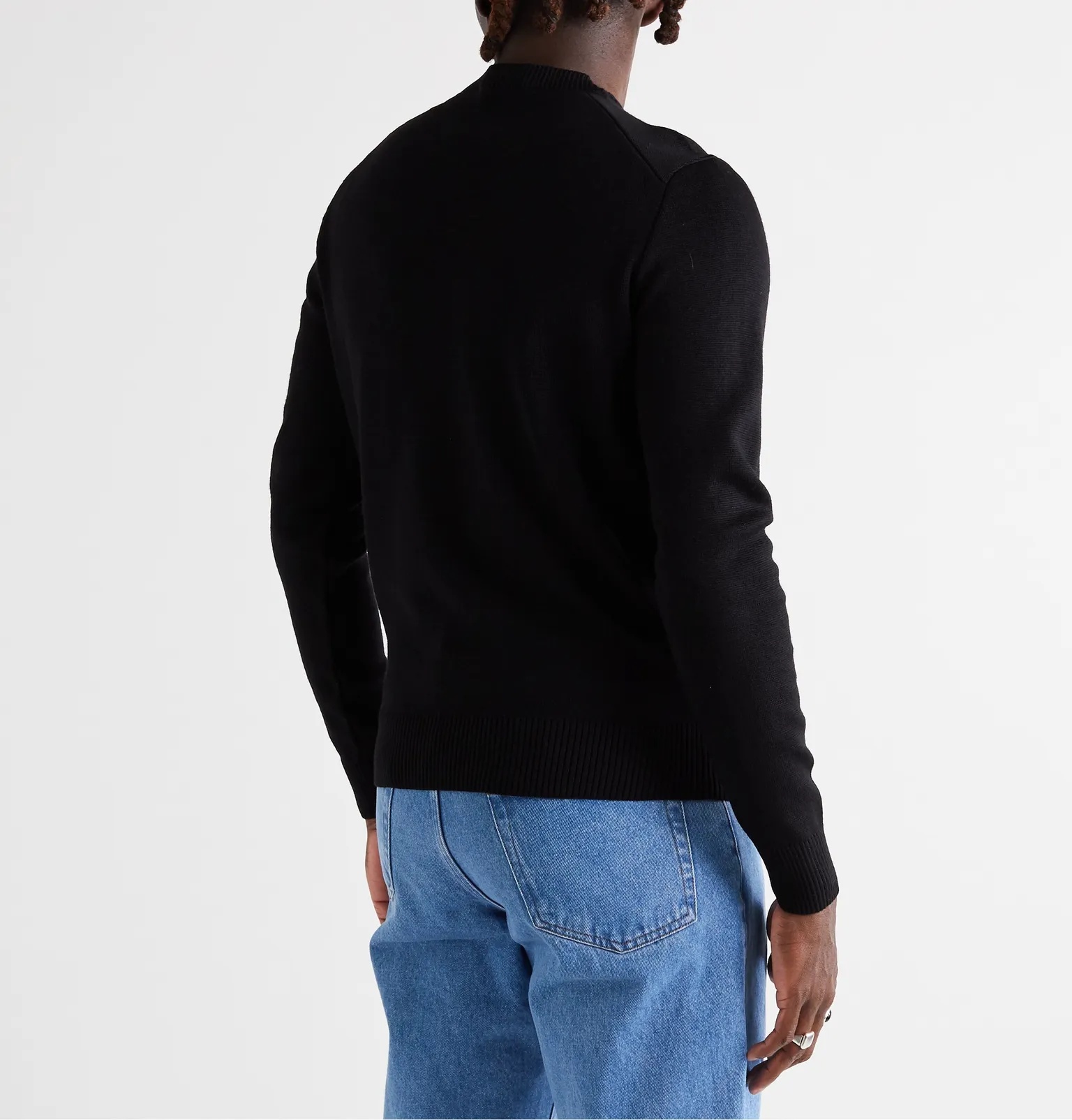 Logo-Appliquéd Merino Wool Sweater - 4