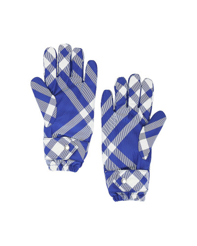 Burberry Tri Bar Check Cold Weather Nylon Gloves outlook