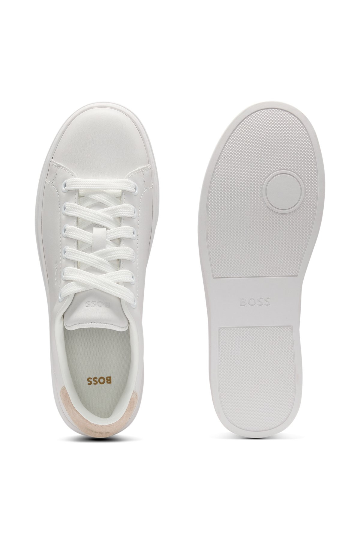 LEATHER TRAINERS WITH SUEDE BACKTAB - 5
