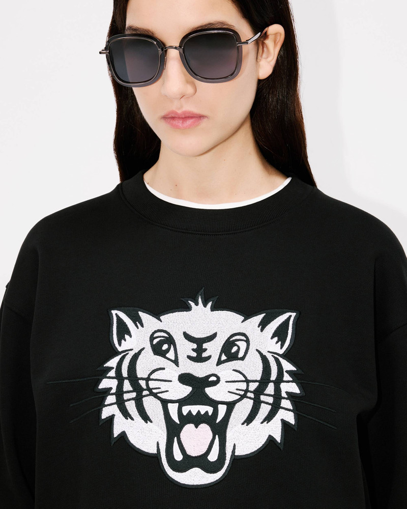 'KENZO Happy Tiger' embroidered sweatshirt in cotton 6