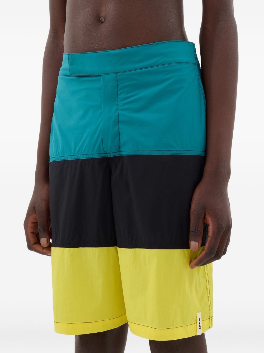 panelled swim shorts - 3