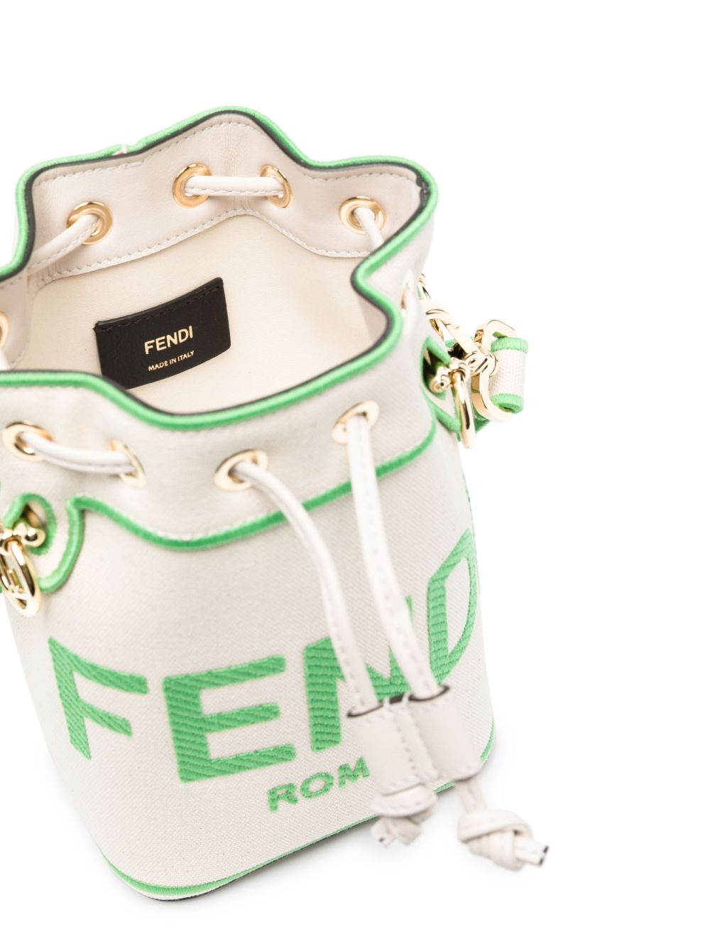 Mon Tresor canvas bucket bag - 6