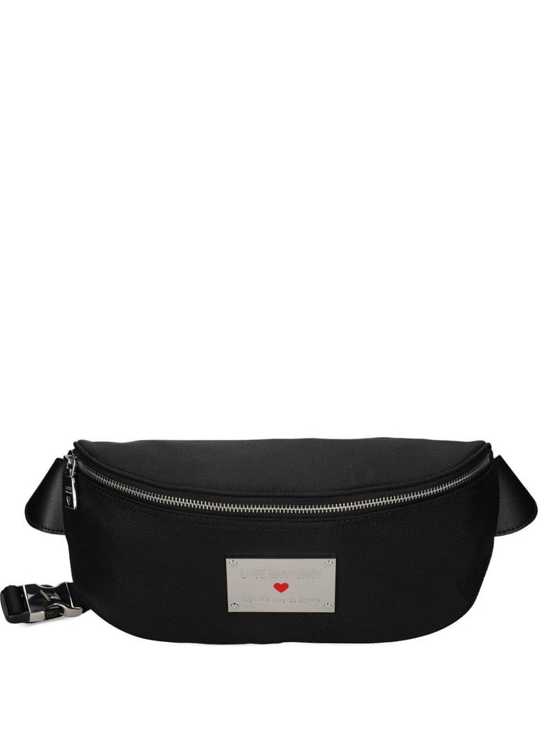 logo-plaque belt bag 1