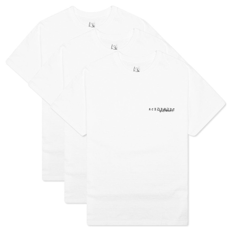 READYMADE X CALI TEE 3PACK - WHITE - 1
