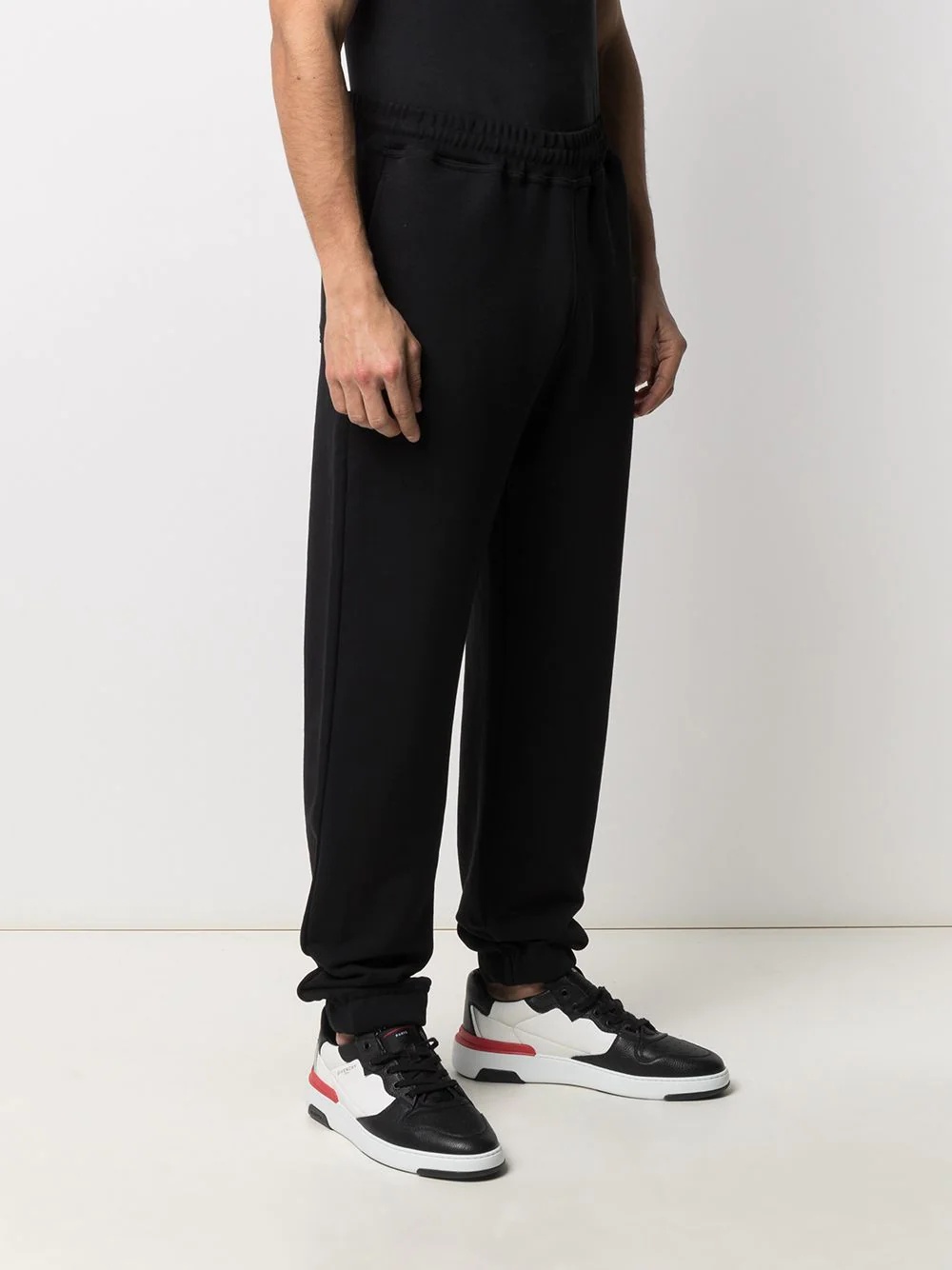 logo-print tapered track pants - 3