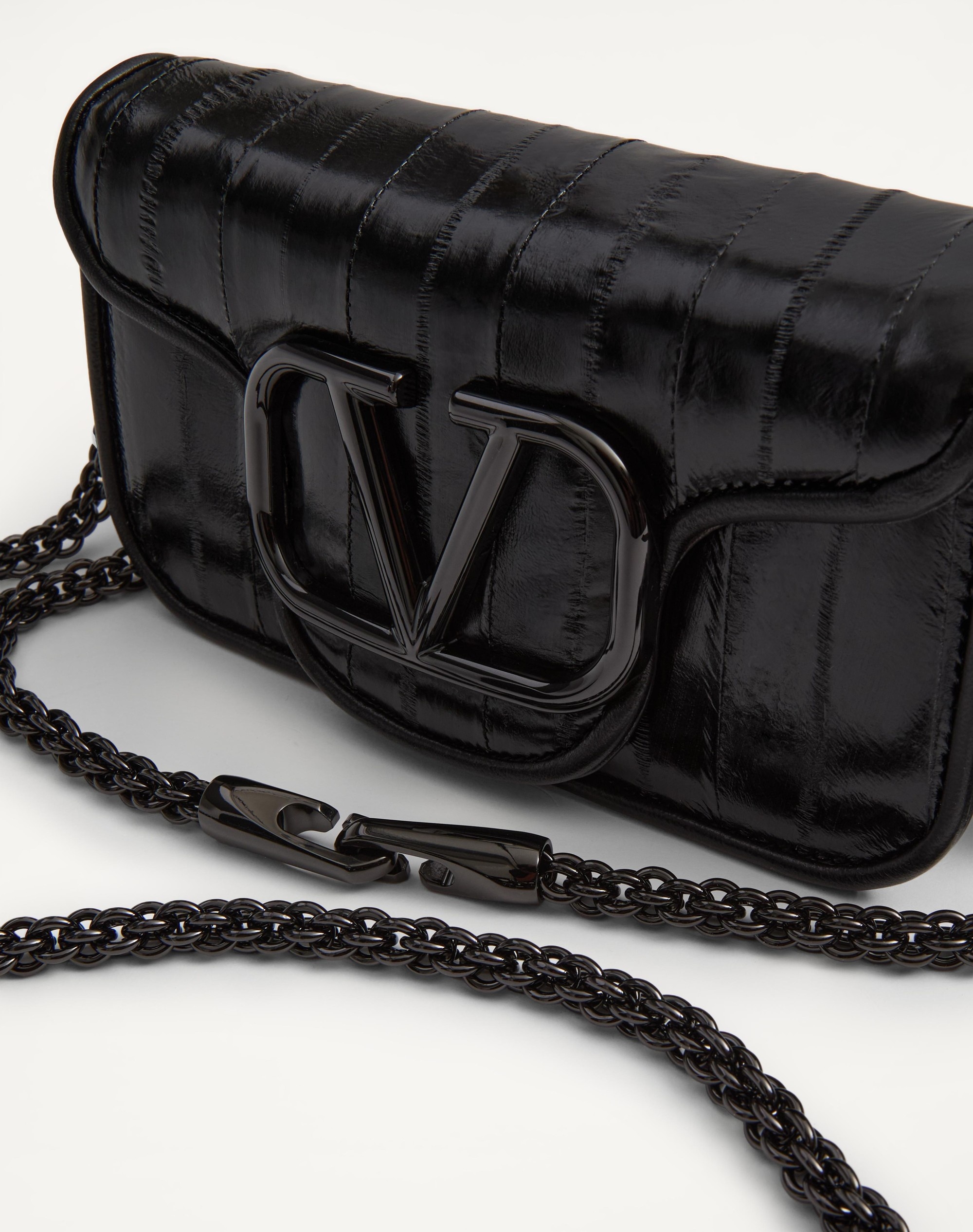 VALENTINO GARAVANI LOCÒ SMALL SHOULDER BAG IN EEL - 7