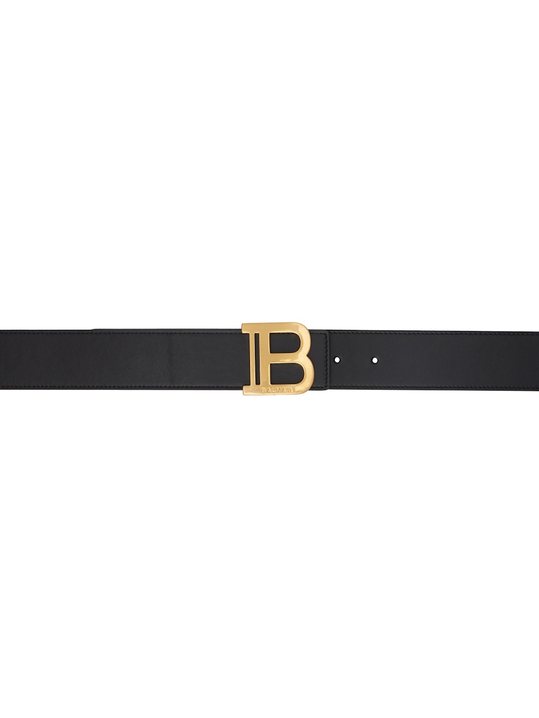 Black Leather B Belt - 1