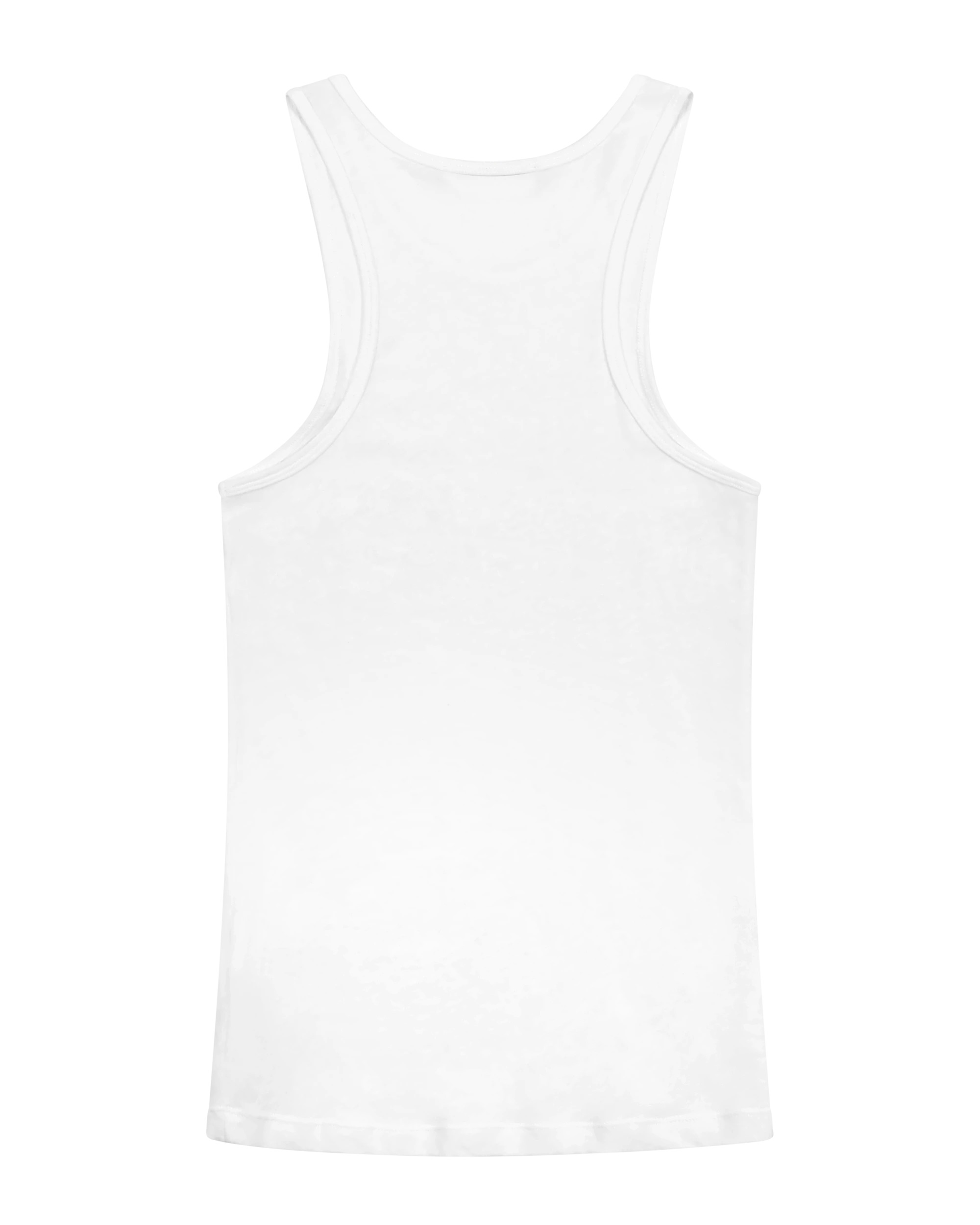 MUSCLE TANK TOP WHITE - 5