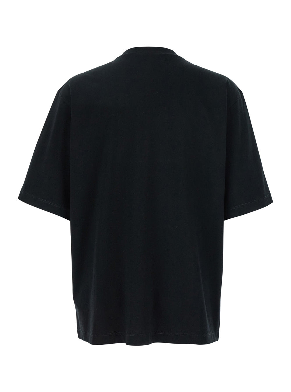 Dsquared2 Men Black Crewneck T-Shirt With Print On The Front In Cotton Man - 2