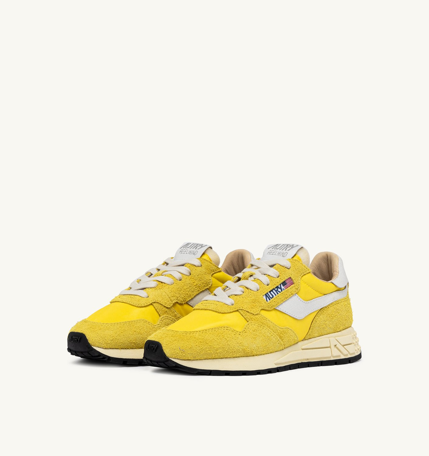 REELWIND LOW SNEAKERS IN BUTTERCUP NYLON AND SUEDE - 2