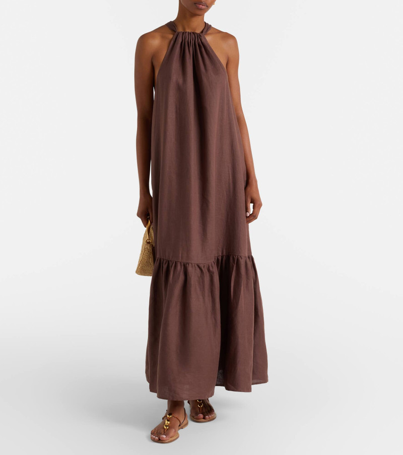 ASCENO Linen maxi dress outlook