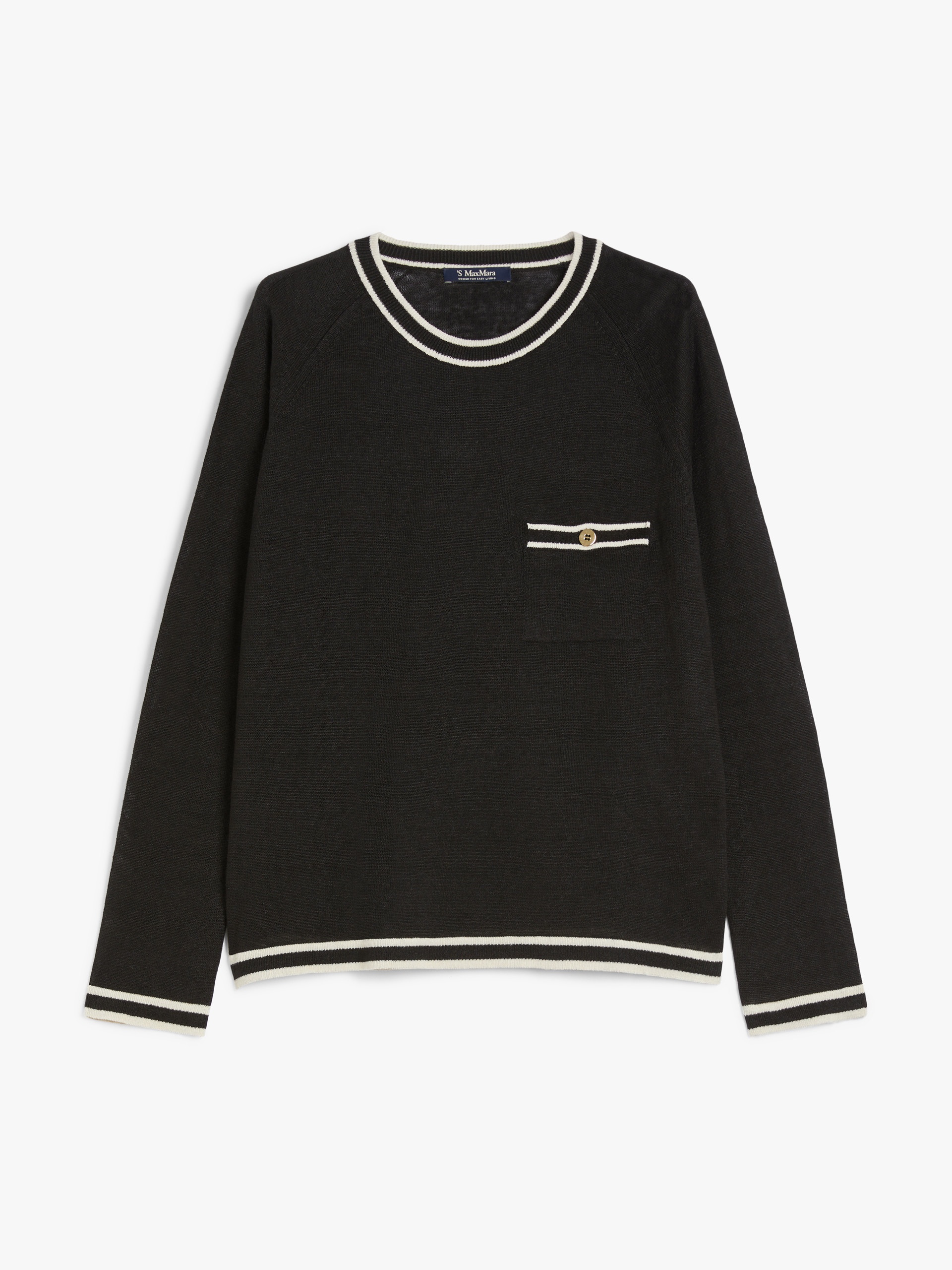 CANTI Striped linen yarn sweater - 1