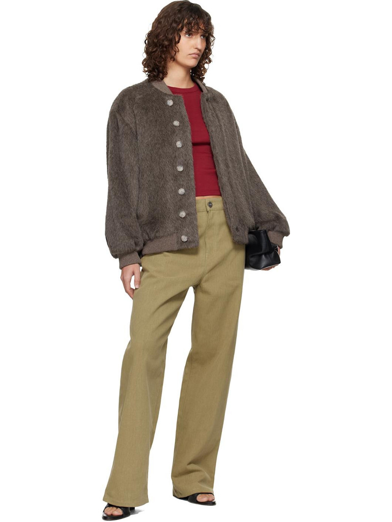 RÓHE Khaki Baggy Fit Jeans outlook