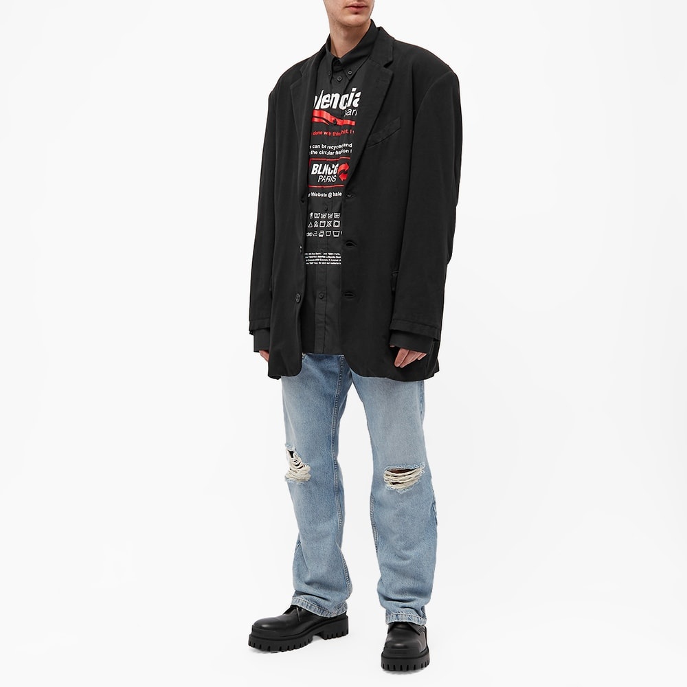 Balenciaga Dry Cleaning Logo Shirt - 7