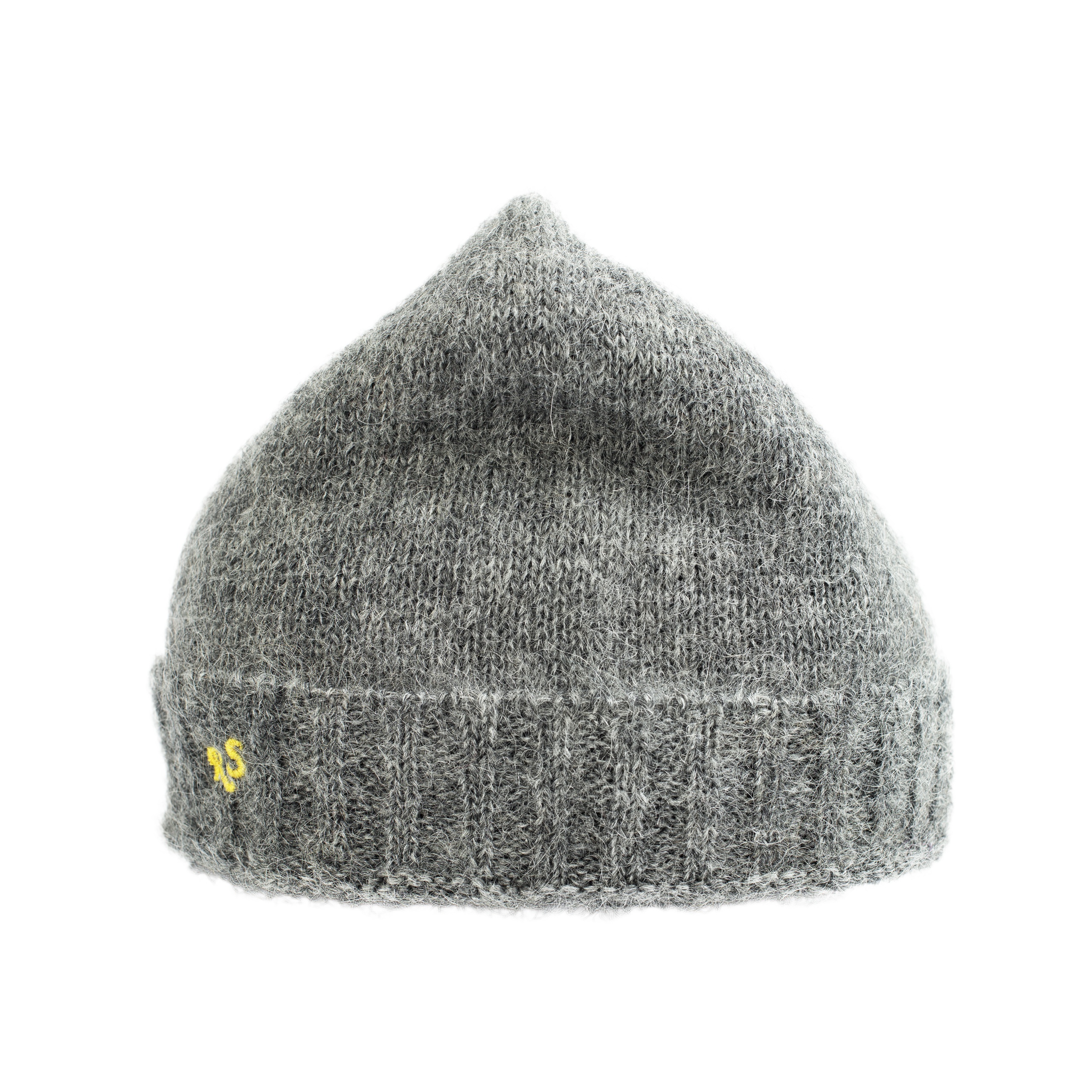 RS KNITTED BEANIE IN GREY - 3