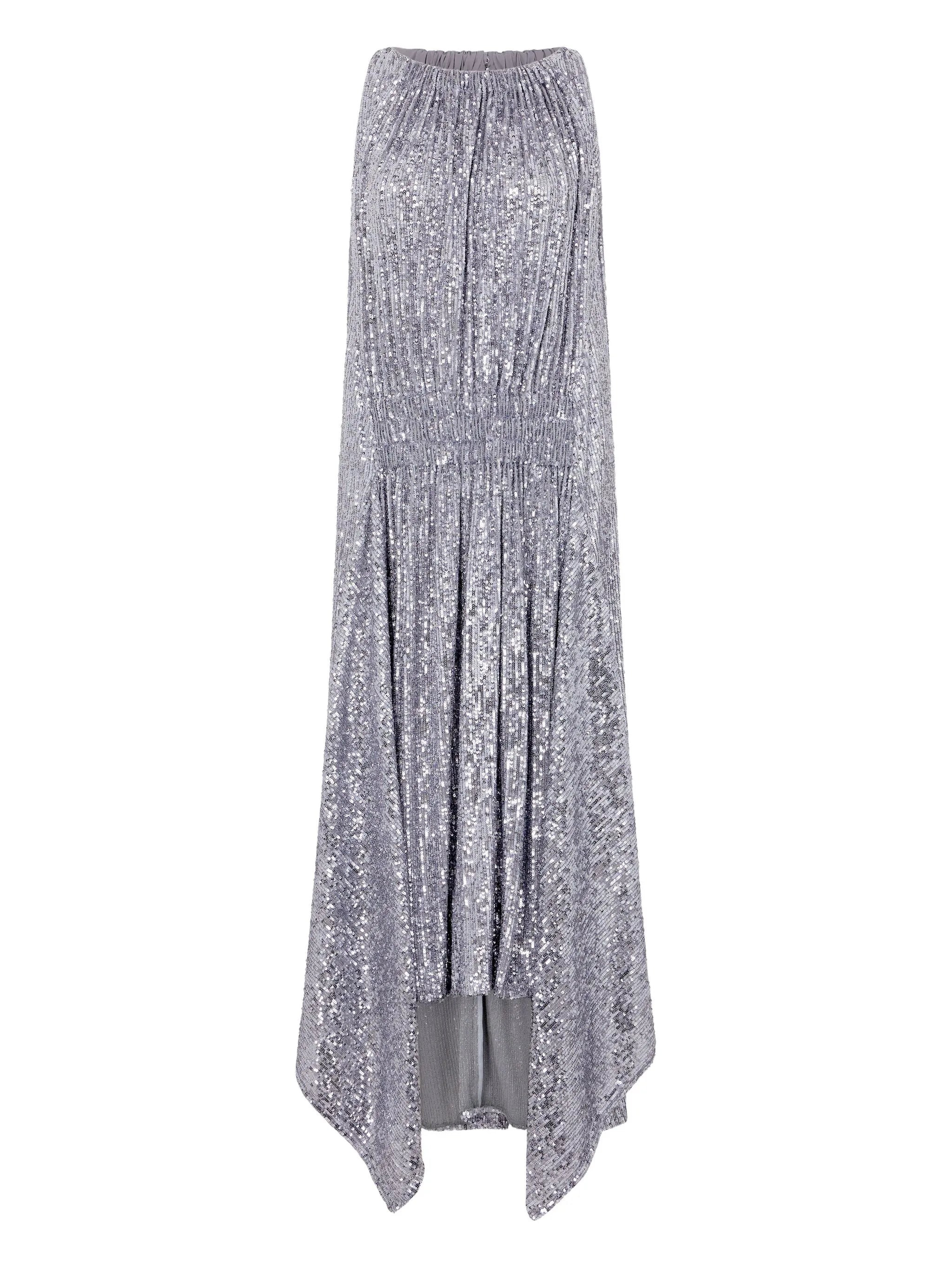 sequined high-low dress - 6
