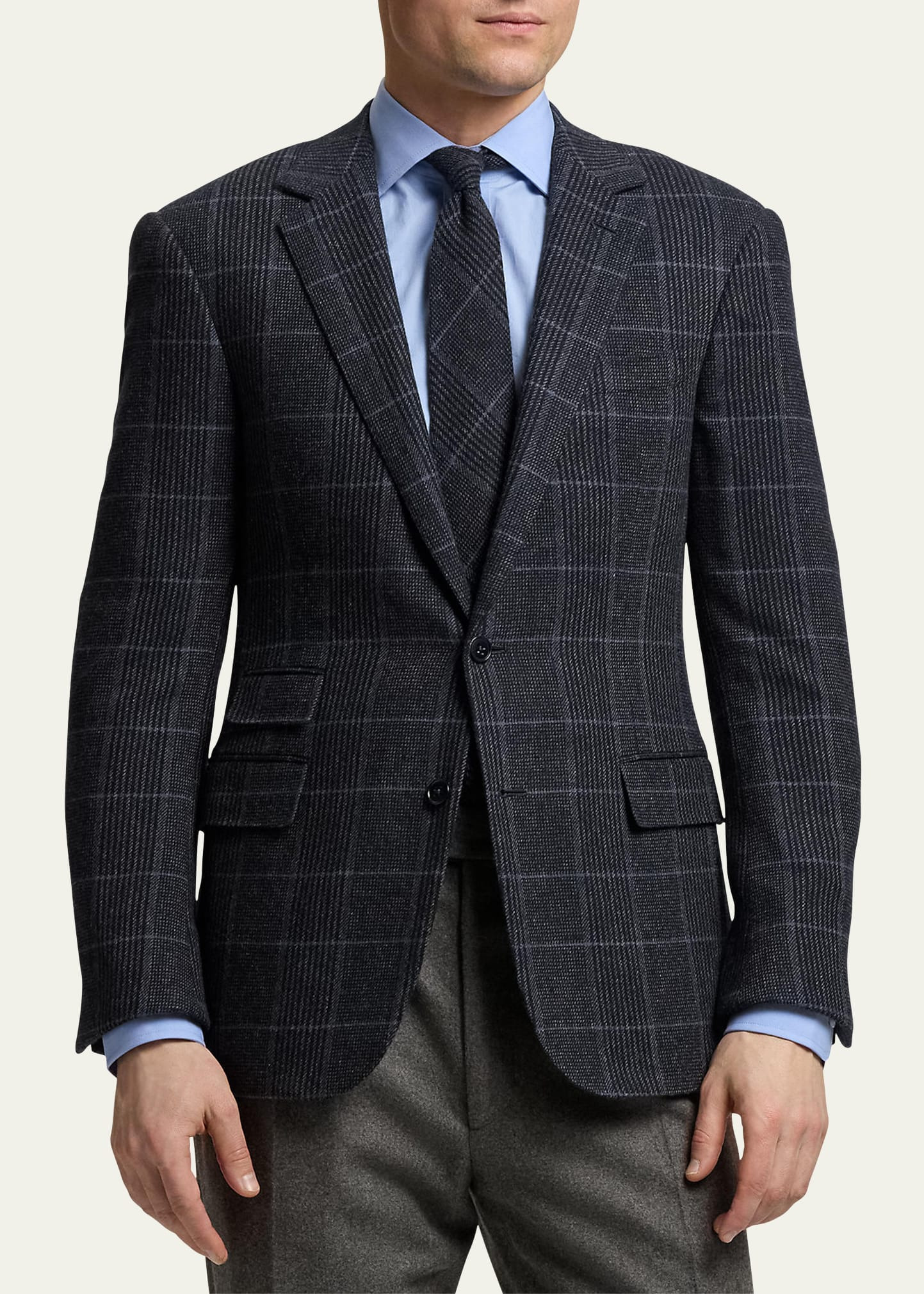 Men's Gregory Cashmere Check Sport Coat - 4