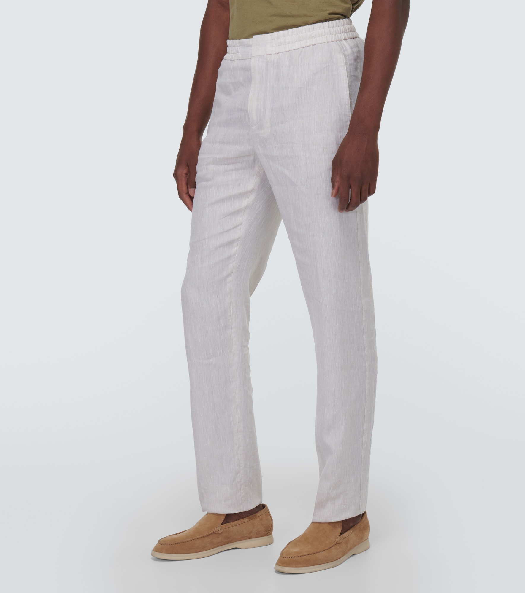 Gadd straight linen pants - 3