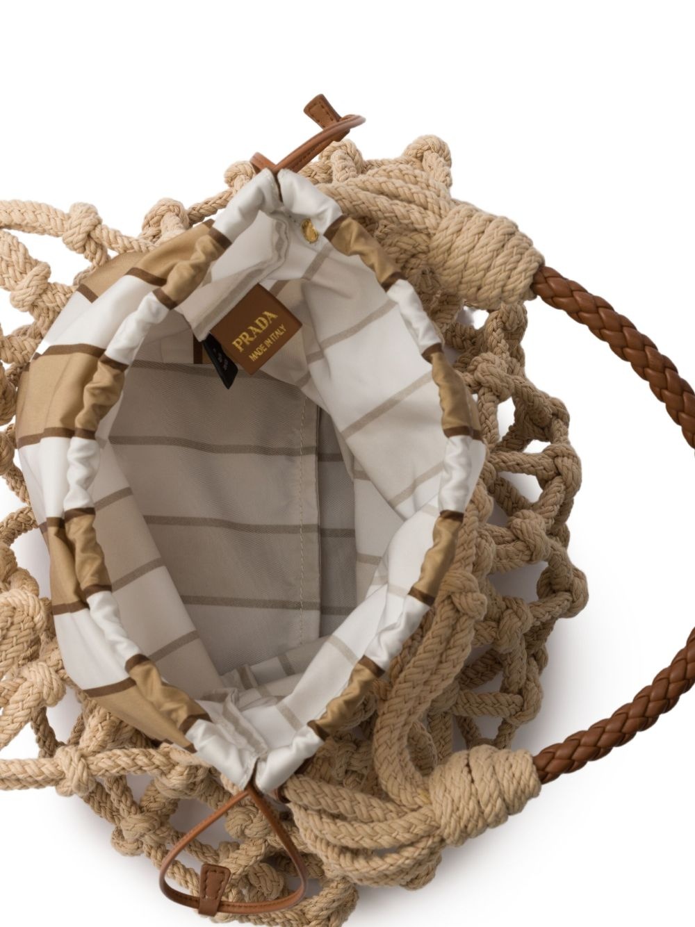 medium macramé tote bag - 7