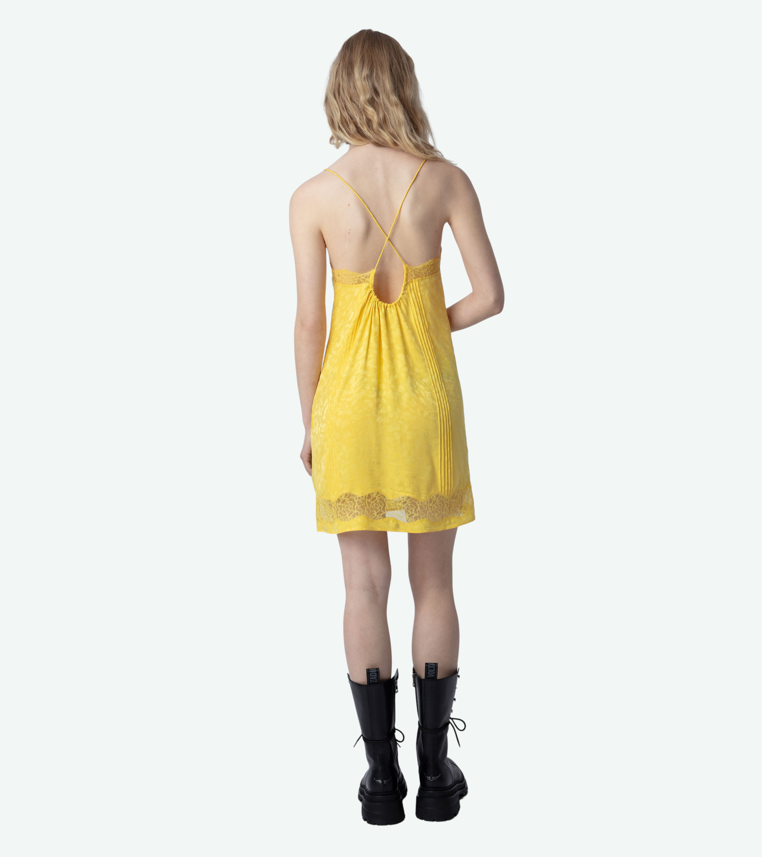 Crystal Silk Jacquard Dress - 3