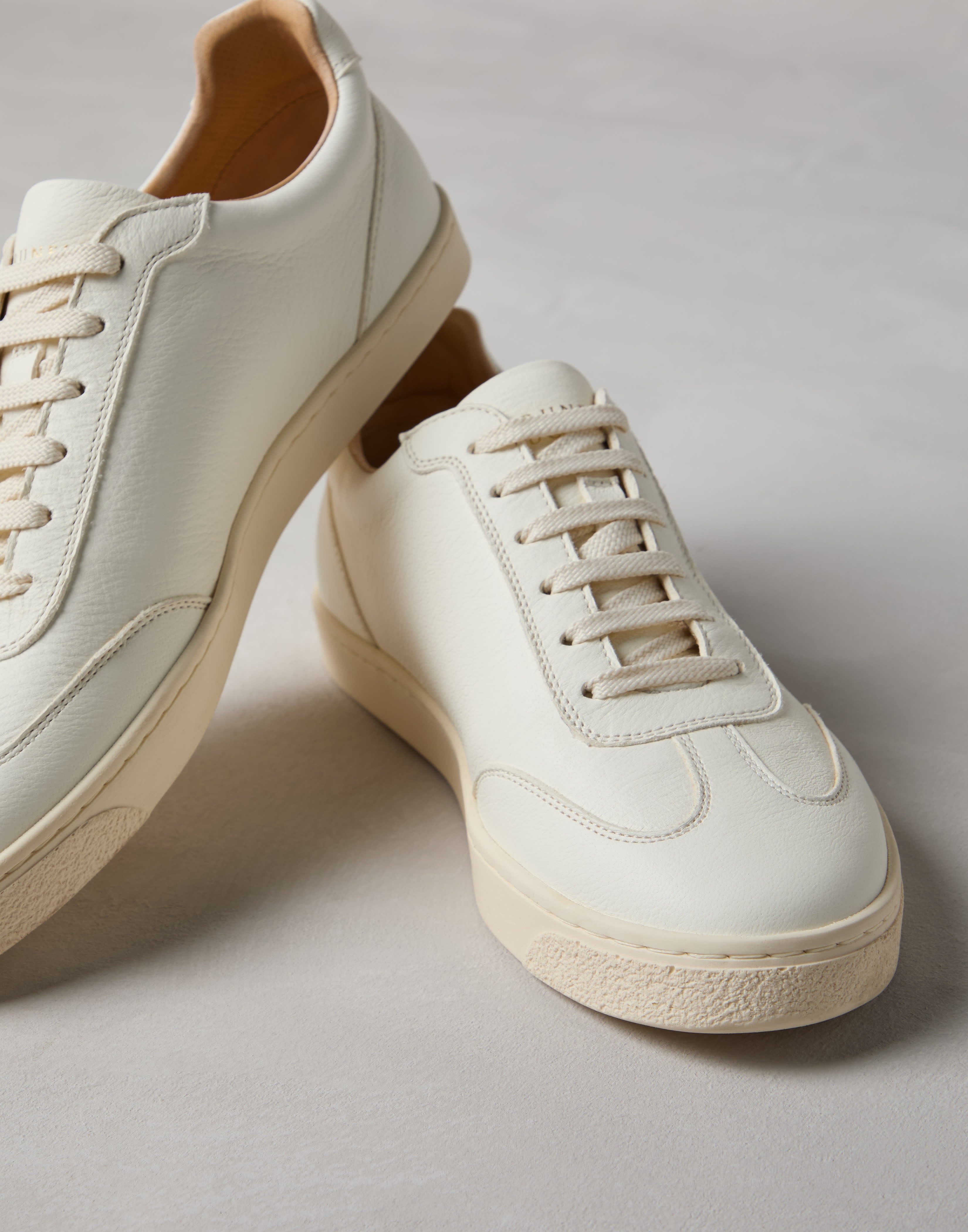 Deerskin sneakers with natural rubber sole - 3