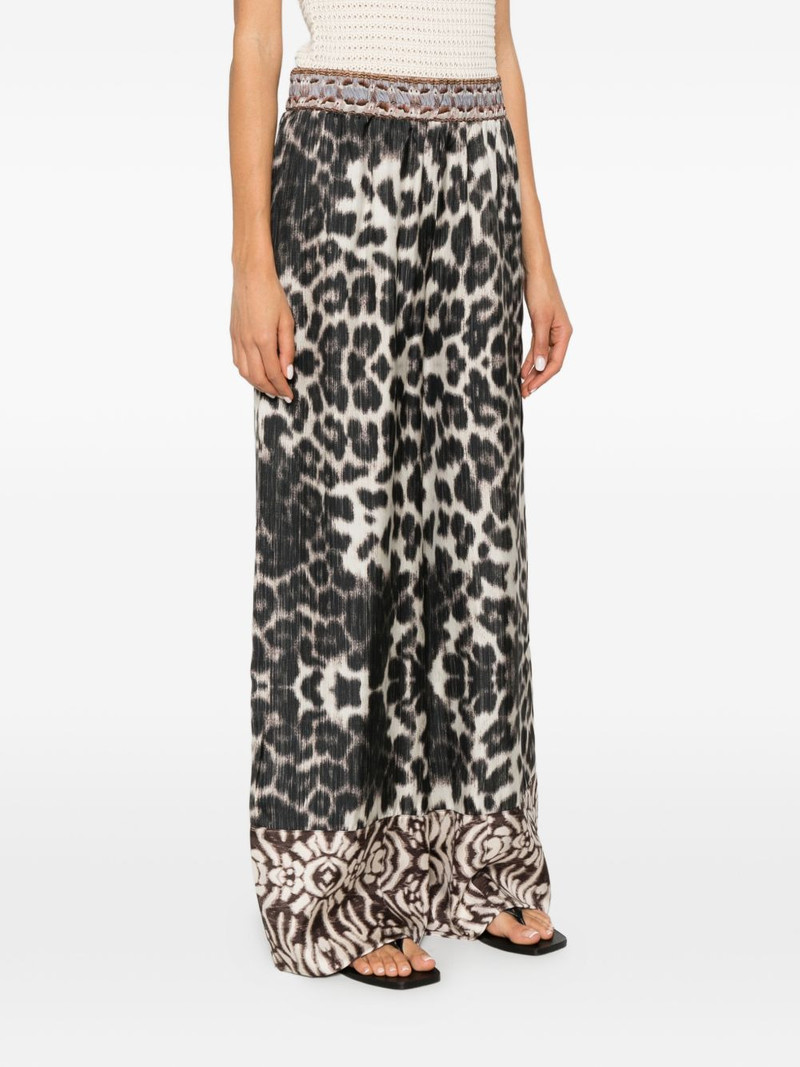 leopard-print palazzo pants 3