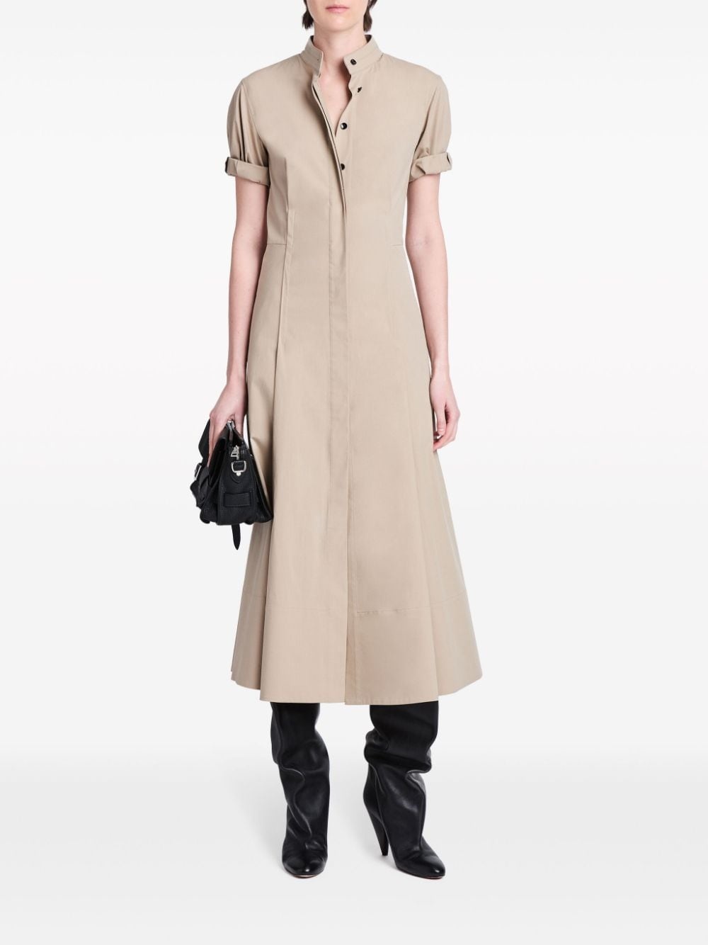 Tracey buttoned-slits midi dress - 2