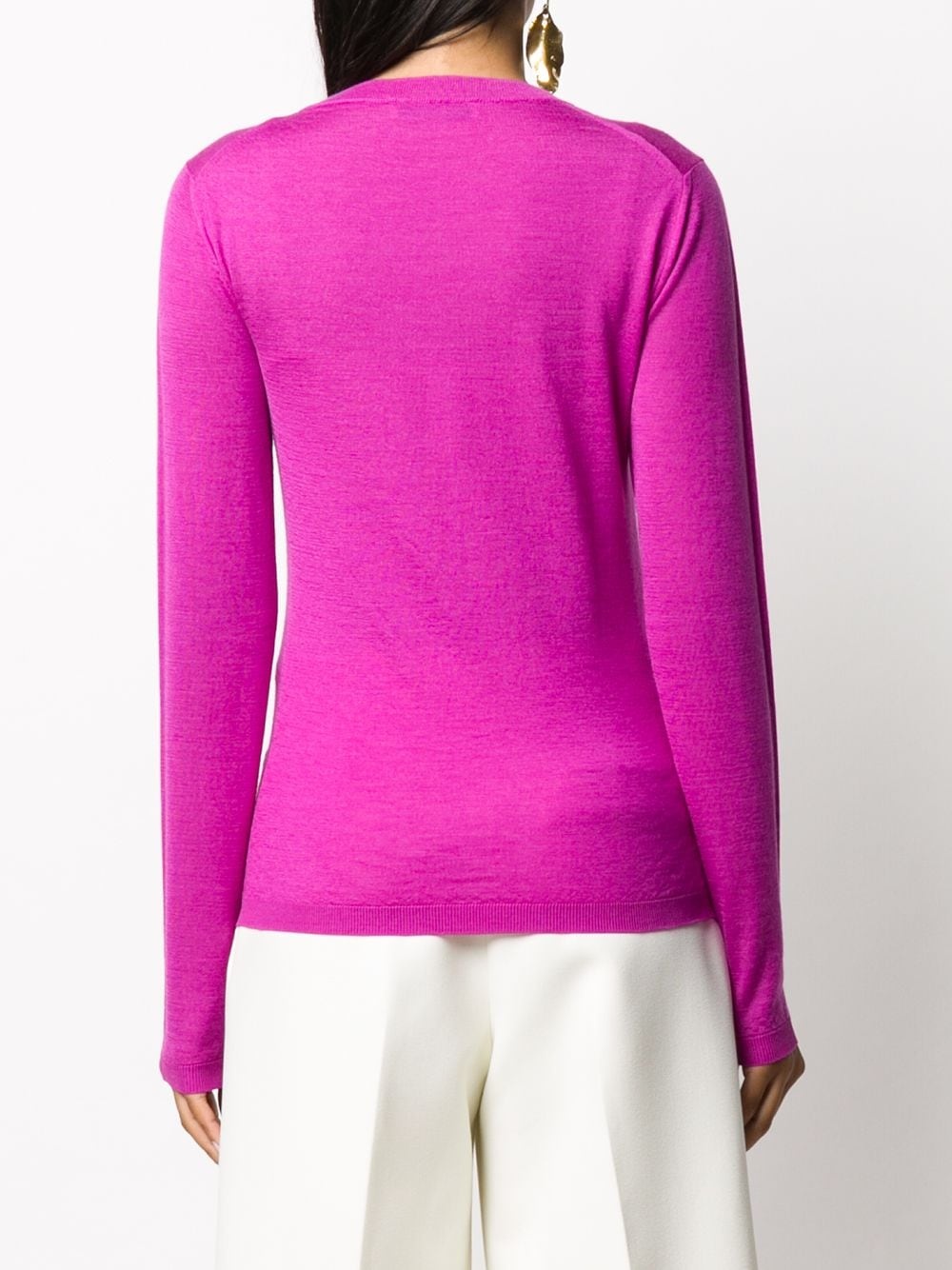 long-sleeve crew-neck jumper - 4