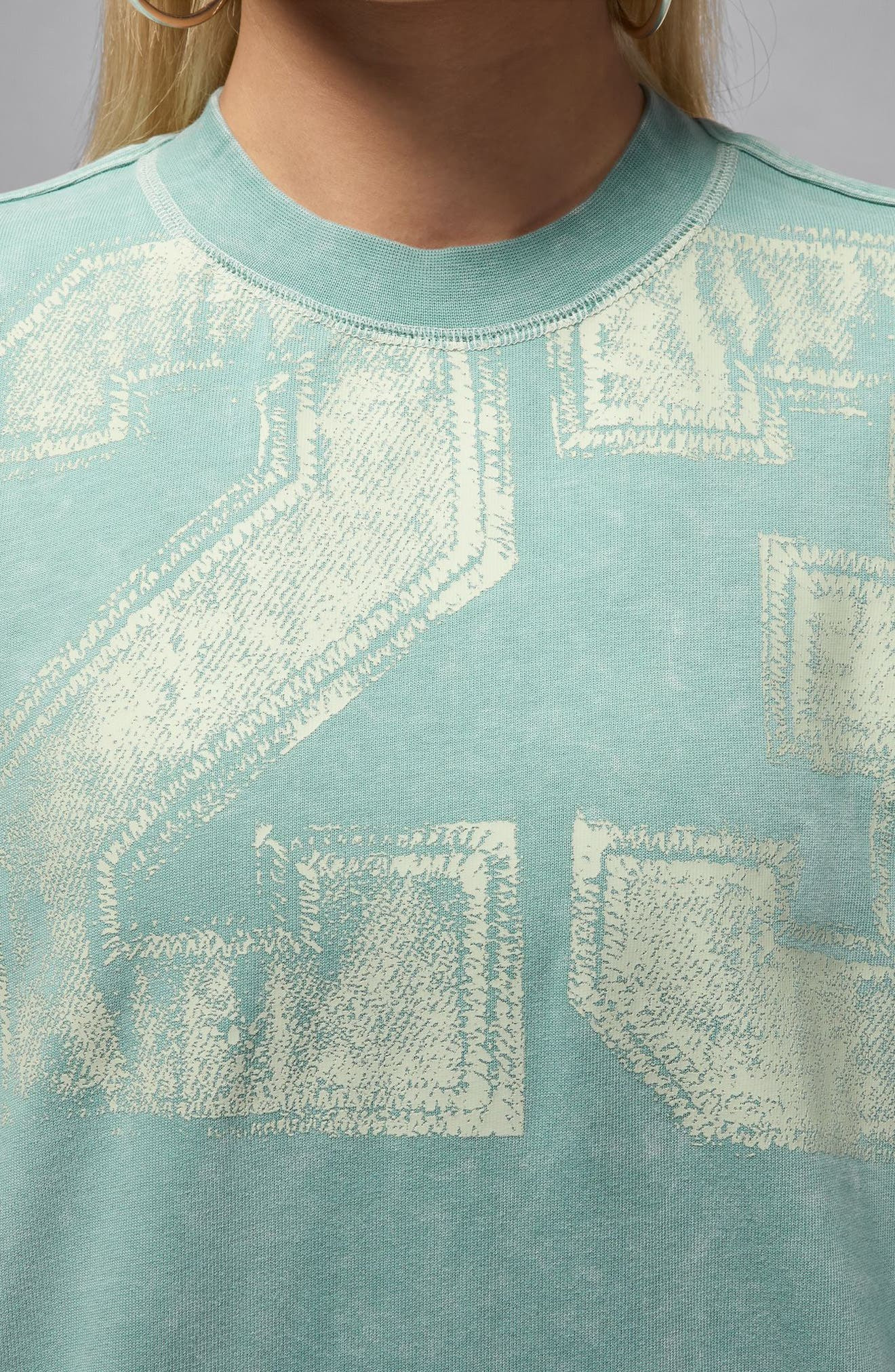Jordan Flight Oversize Graphic T-Shirt Dress in Cannon/Sail at Nordstrom - 5