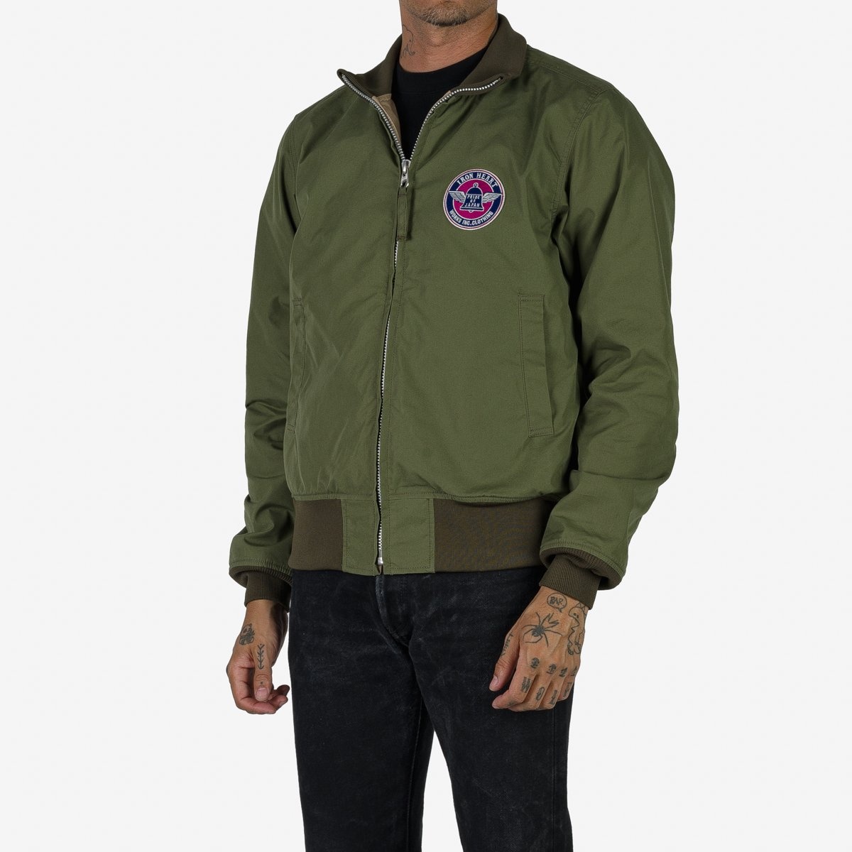 IHJ-130-OLV Reversible Tanker Jacket - Olive - 2