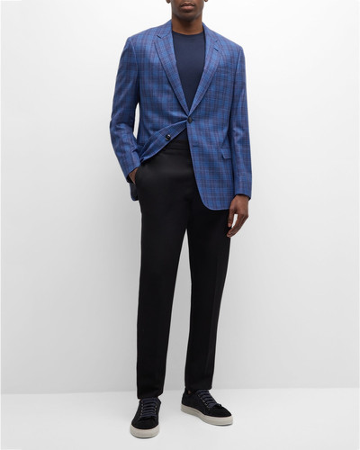 GIORGIO ARMANI Men's Plaid Wool Sport Coat outlook