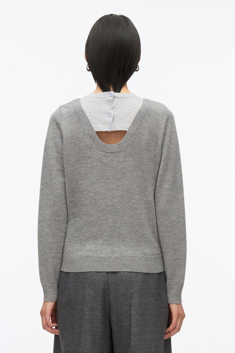 Layered Knit Pullover with Keyhole 4