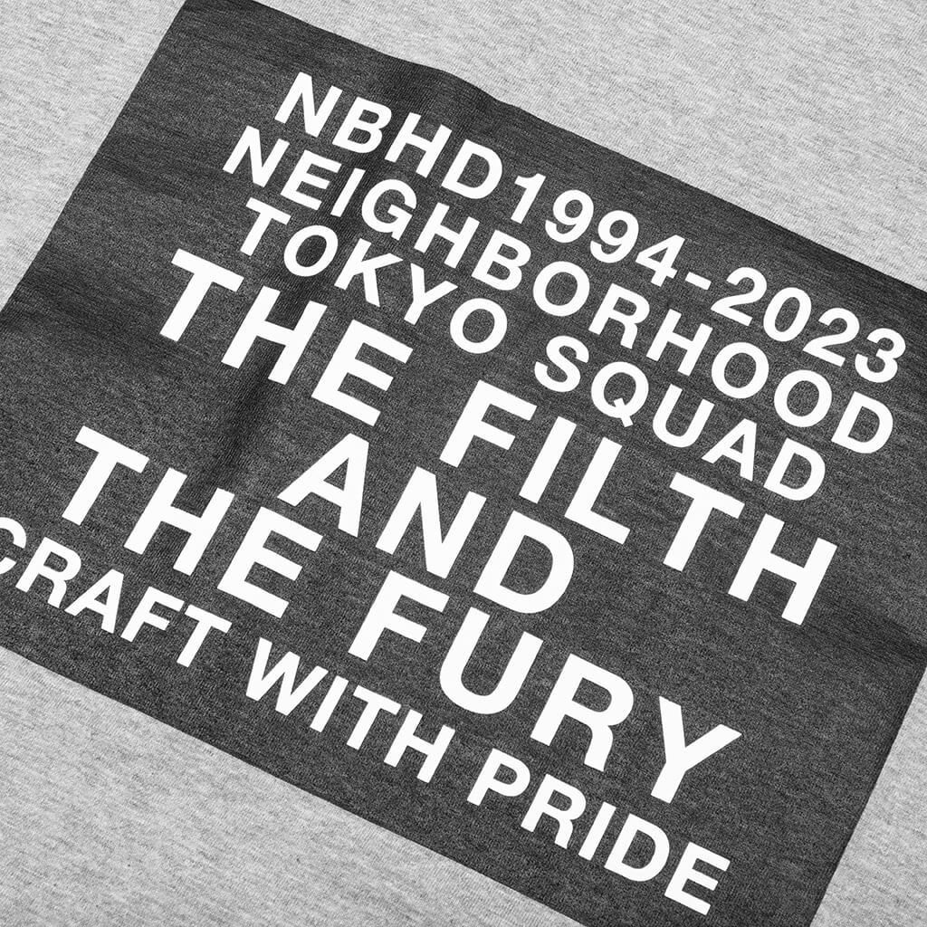 NEIGHBORHOOD NH. TEE SS-18 - GREY | REVERSIBLE