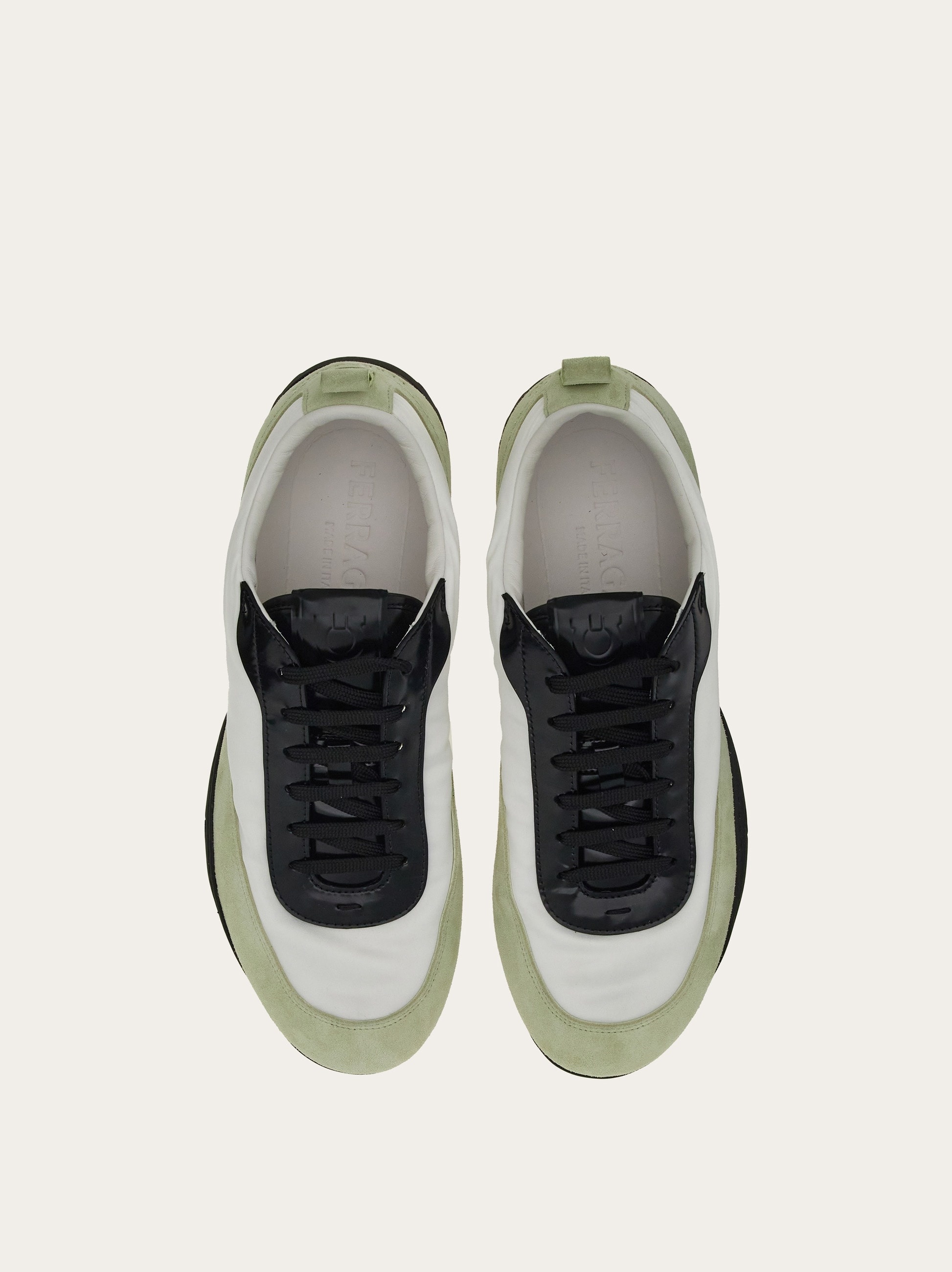 Sneaker with patent leather trim - 2