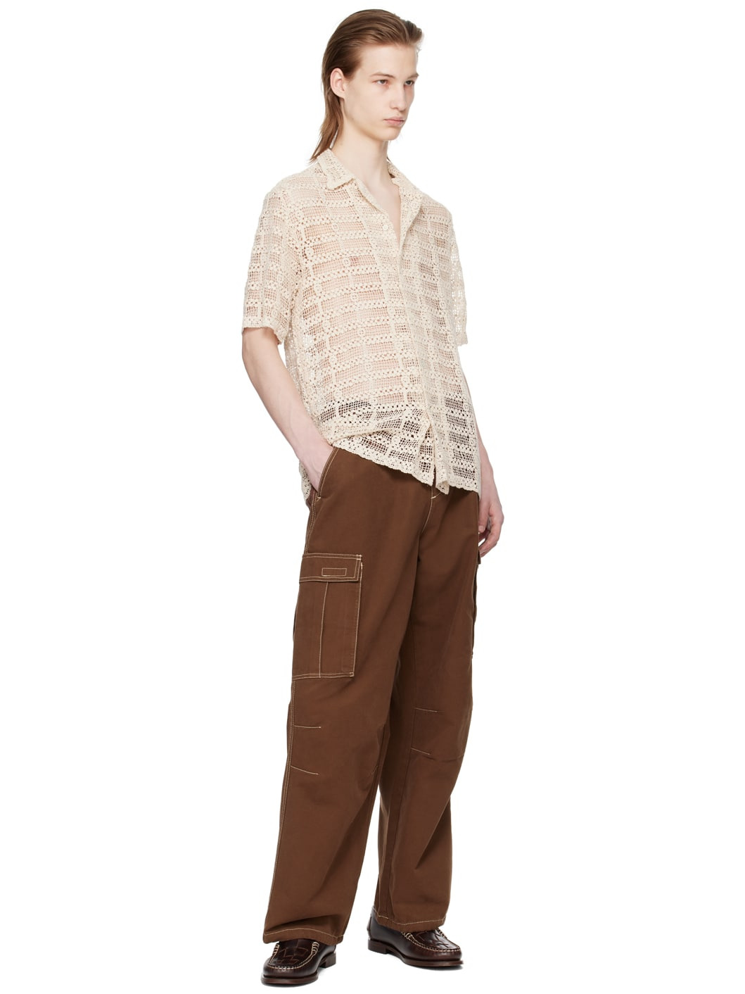Brown Sasha Cargo Pants - 4