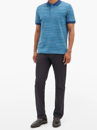 Missoni Striped cotton-piqué polo shirt outlook