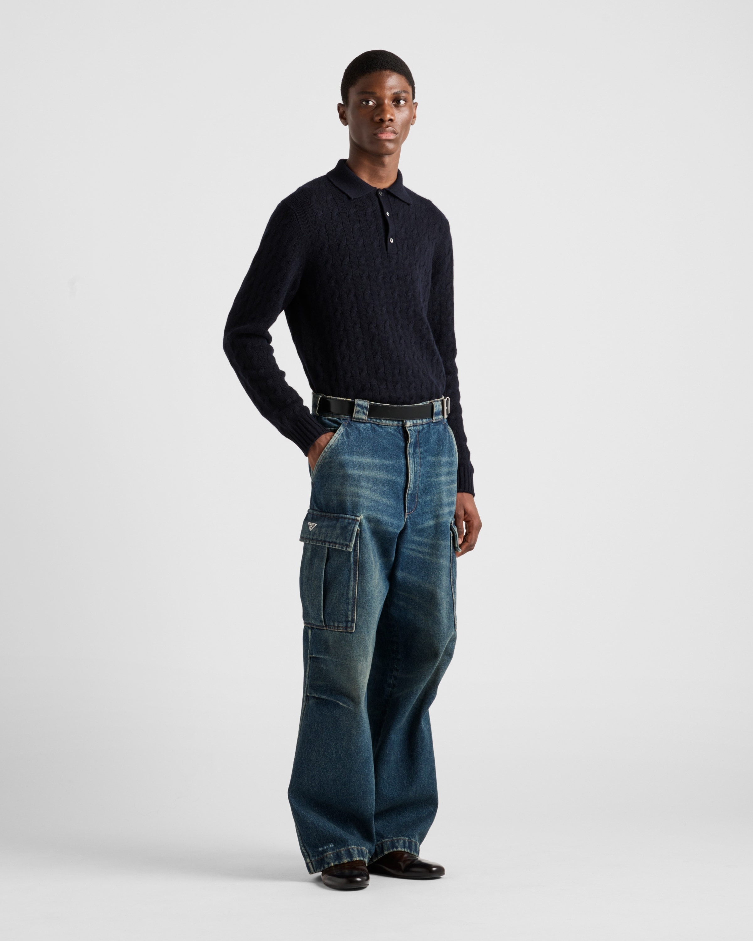 Cashmere polo shirt - 2