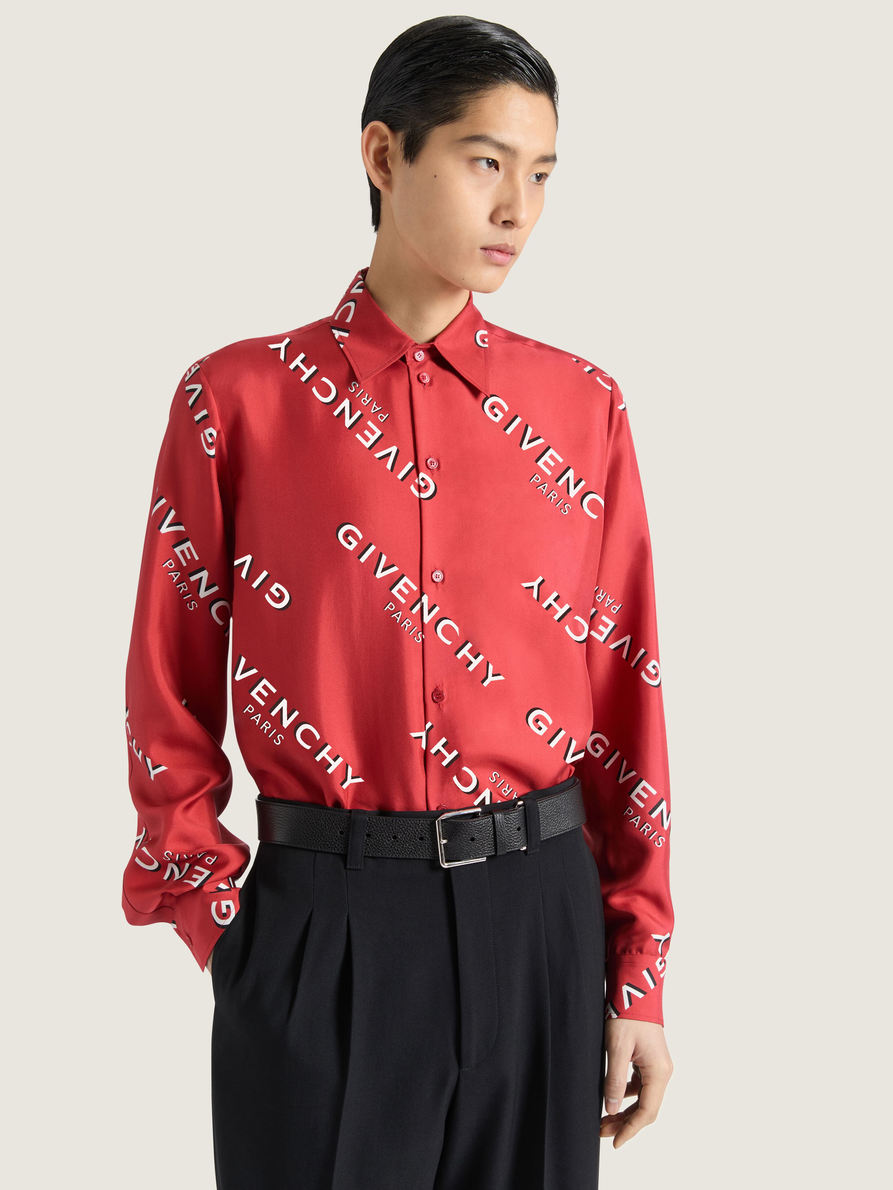 GIVENCHY SHADOW PRINTED SHIRT IN SILK - 4