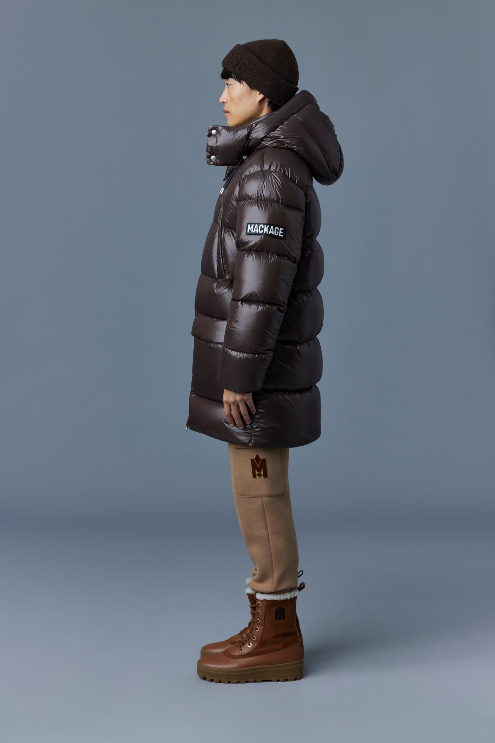 KENDRICK lustrous light down parka with hood - 3