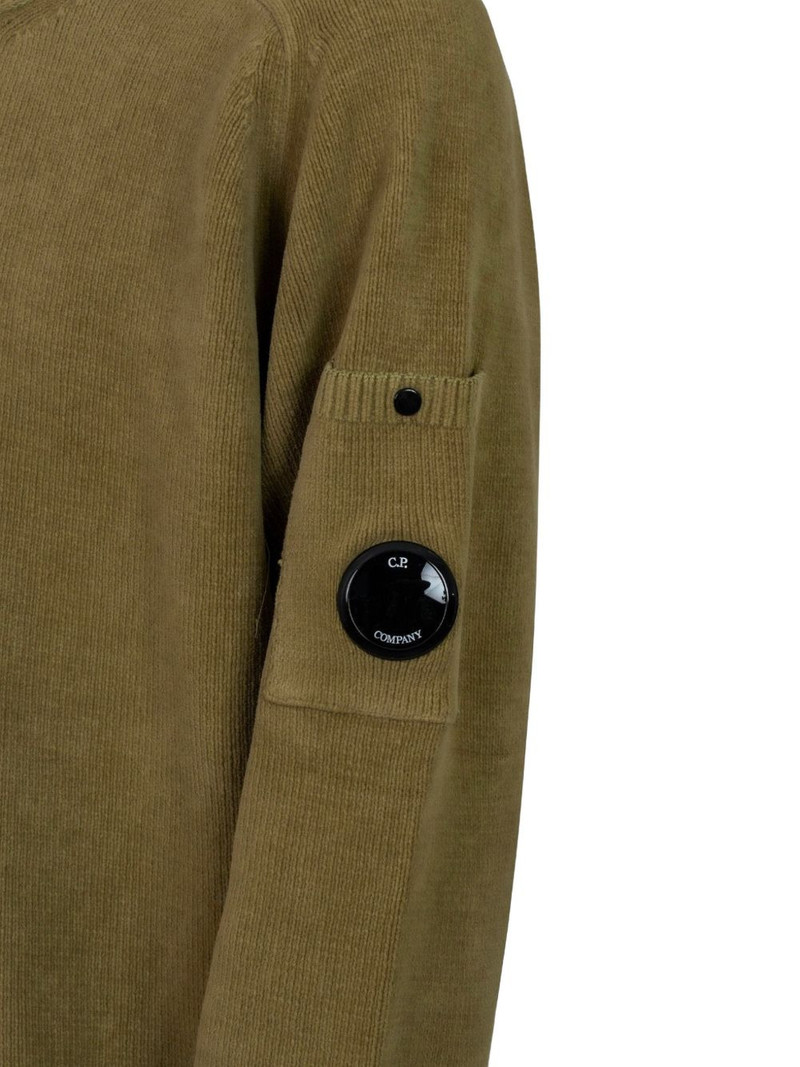 crew-neck sleeve-detail sweater 4