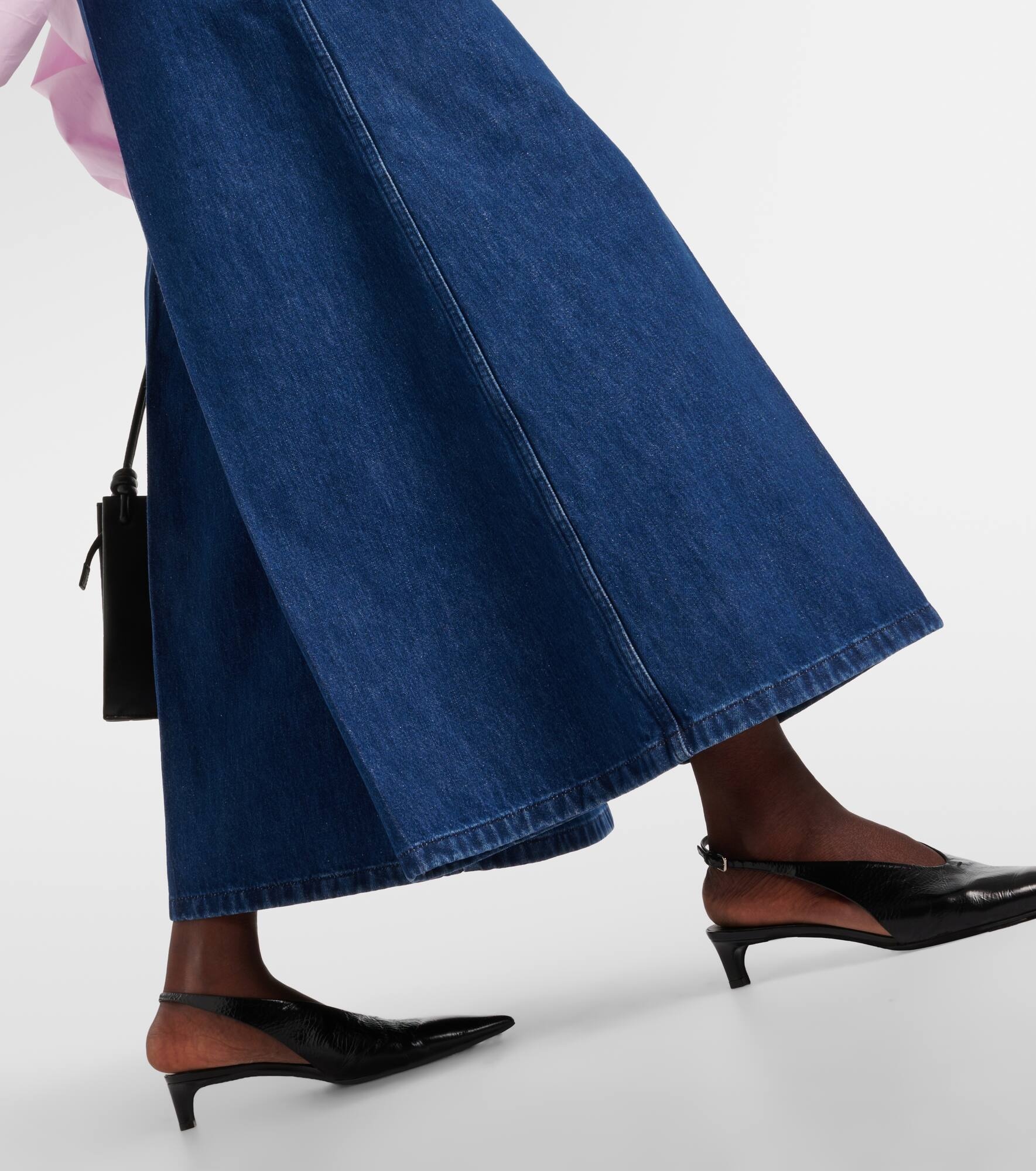 Mid-rise wide-leg jeans - 5