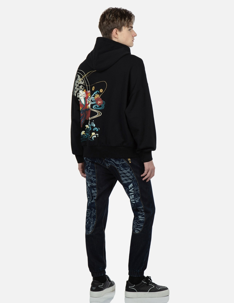 JACQUARD DAICOCK INSERT DENIM JOGGER PANTS 3