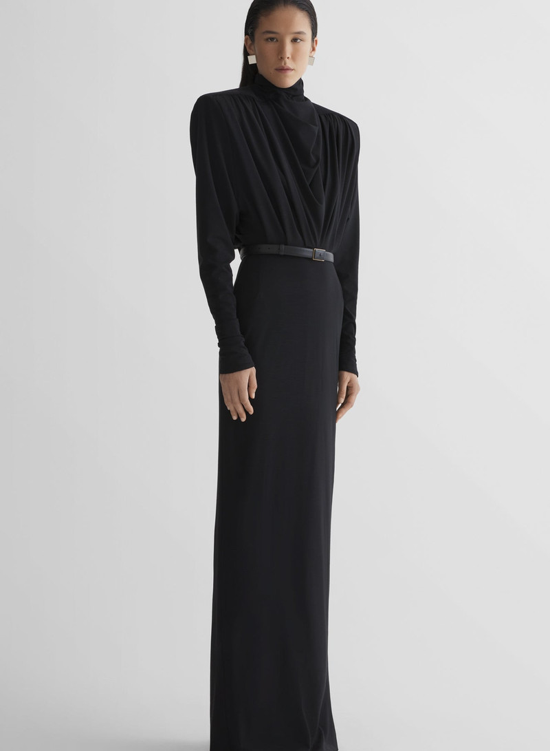 MUGLER black column power dress outlook