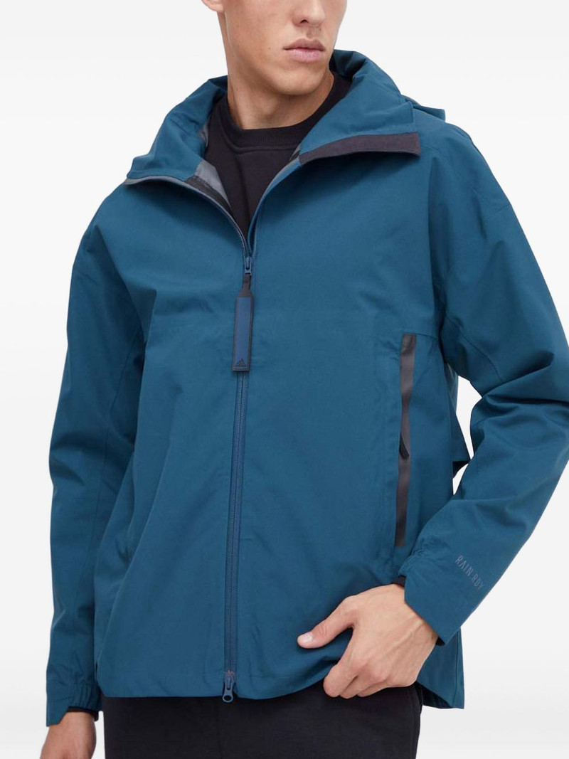 hooded logo-print jacket 1
